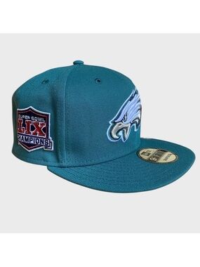 NEW Philadelphia Eagles New Era Super Bowl Champions Hat 9FIFTY Snapback Green